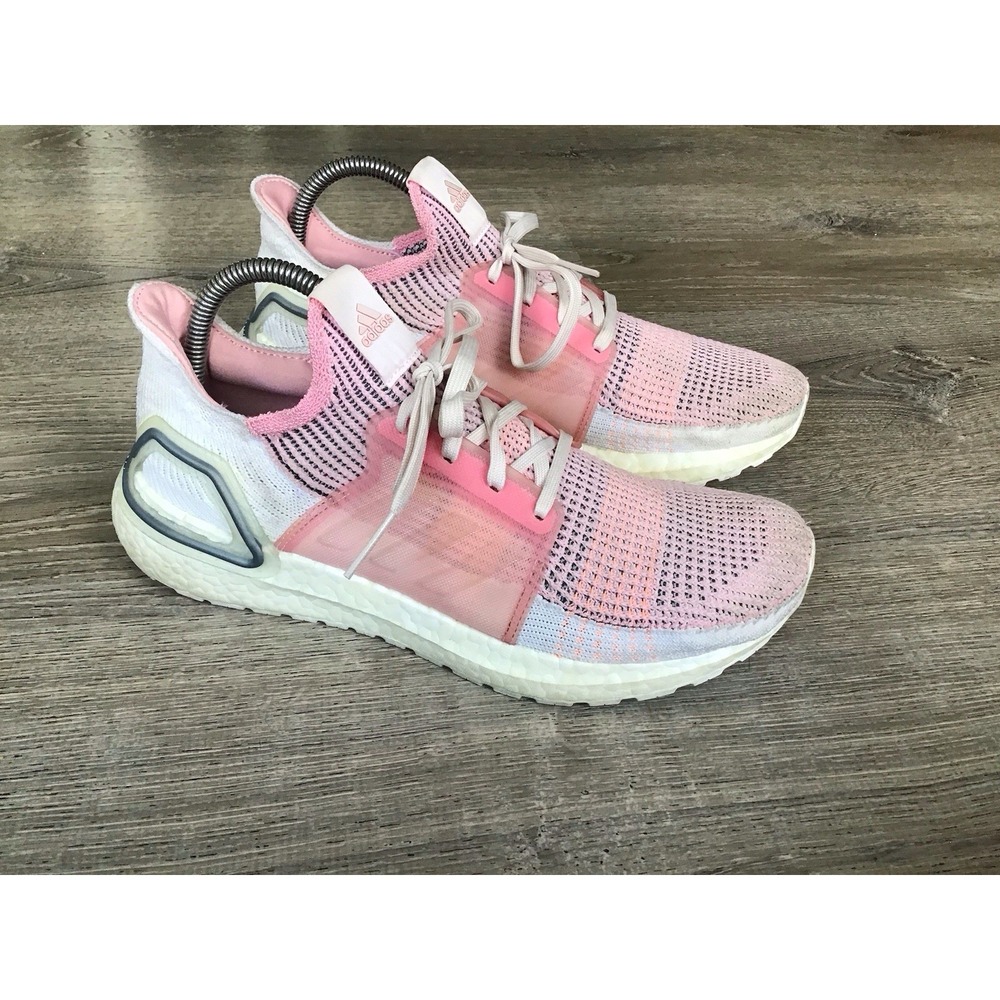 Adidas Womens Size 9 Ultraboost 19 Athletic Running Shoes Sneakers True Pink